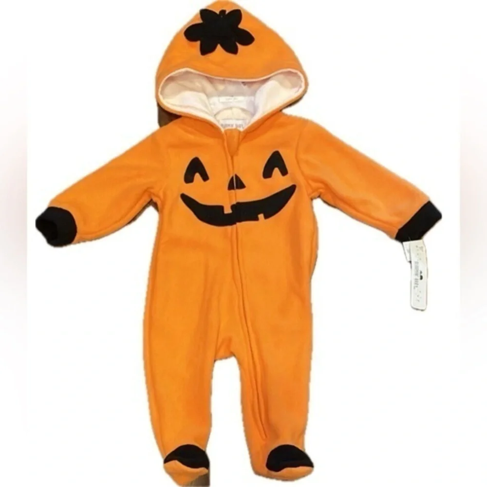 ⭐️Baby Pumpkin holloween custom (3/6M) pumpkin baby toddler Halloween costume